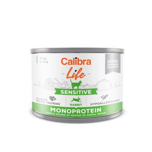Calibra Cat Life Lata Sensitive Conejo 6X200Gr