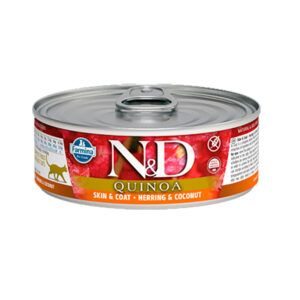 Farmina N&D Cat Quinoa Skin & Coat Arenque Latas para Gatos
