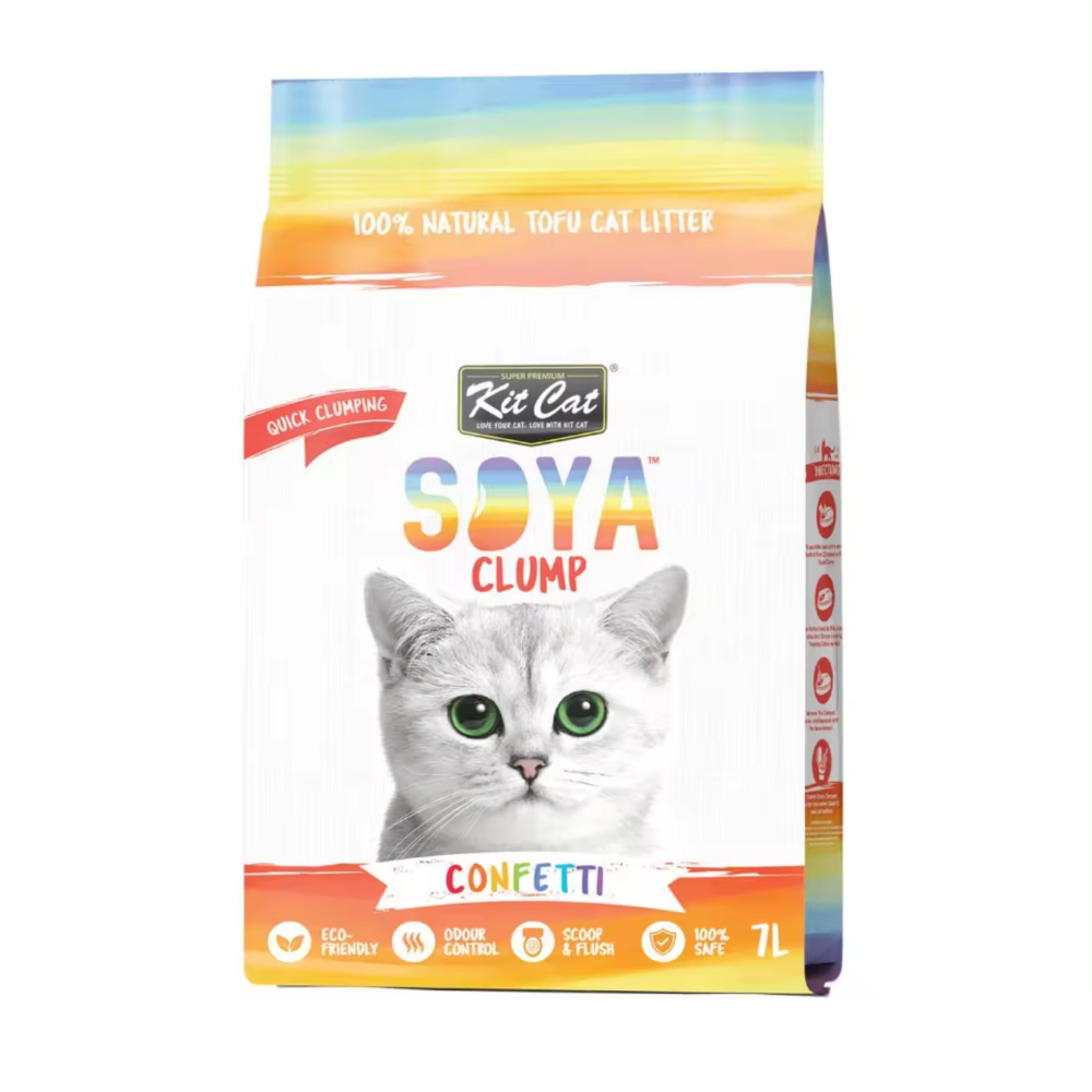 Kit Cat SoyaClump Arena de Soja BIO - Confetti 7L
