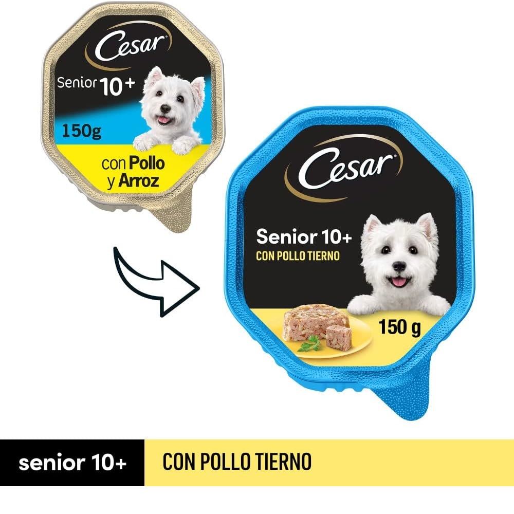 Cesar Senior Comida húmeda para Perros sabor Pollo y Arroz - Imagen 6