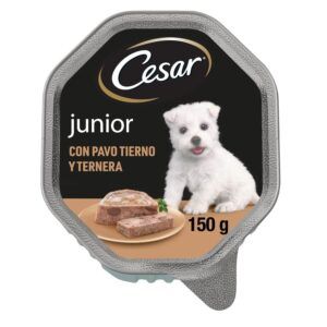 Cesar Junior Comida Húmeda para Perros sabor Pavo y Ternera