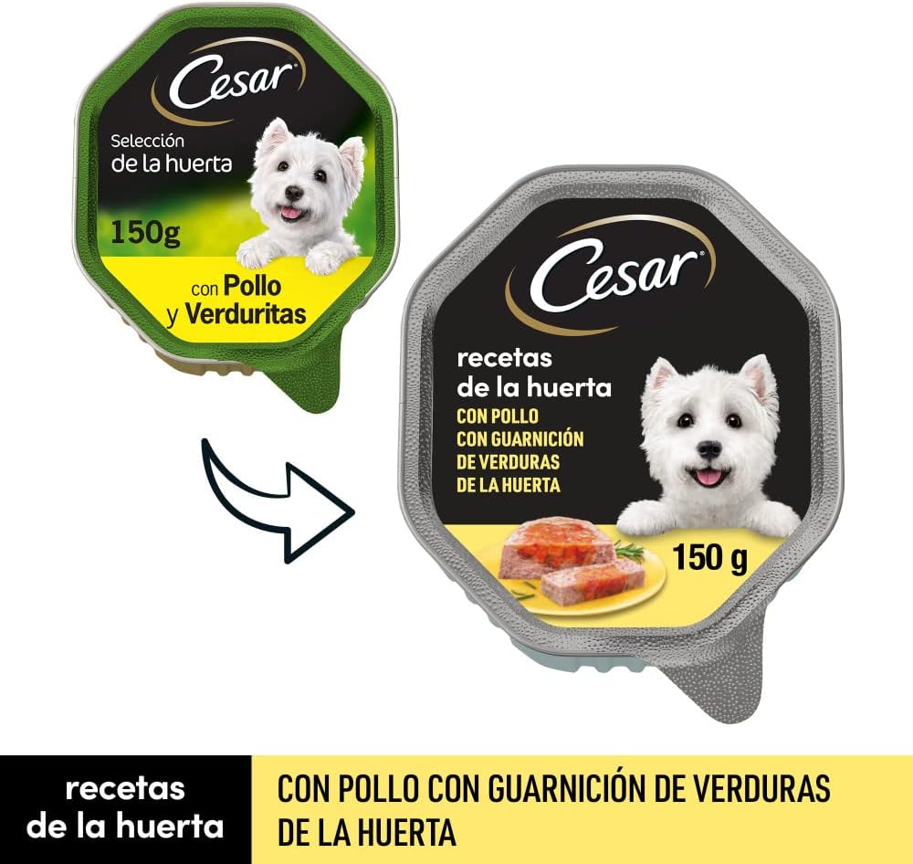 Cesar Receta de la Huerta para Perros sabor Pollo y Verduras - Imagen 6