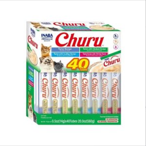 Churu Variedades de Atún y Marisco Snack para Gatos - 40 Tubos x 14 gr