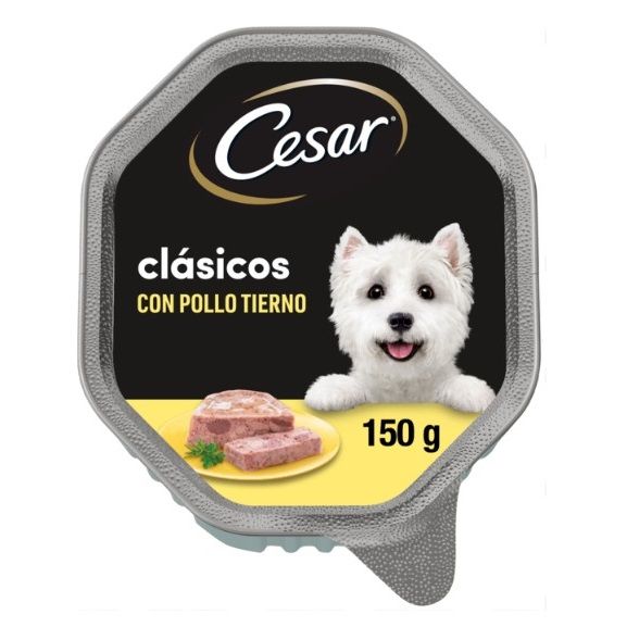 Cesar Clasicos Comida húmeda para Perros sabor Pollo Tarrinas