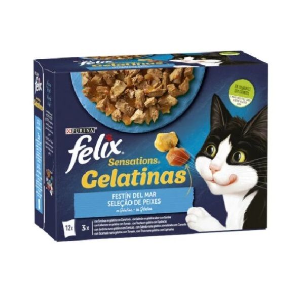Felix Sensations Festín del Mar en Gelatinas Selección de Peces
