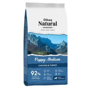 Dibaq Natural Moments Puppy Medium Pollo y Pavo