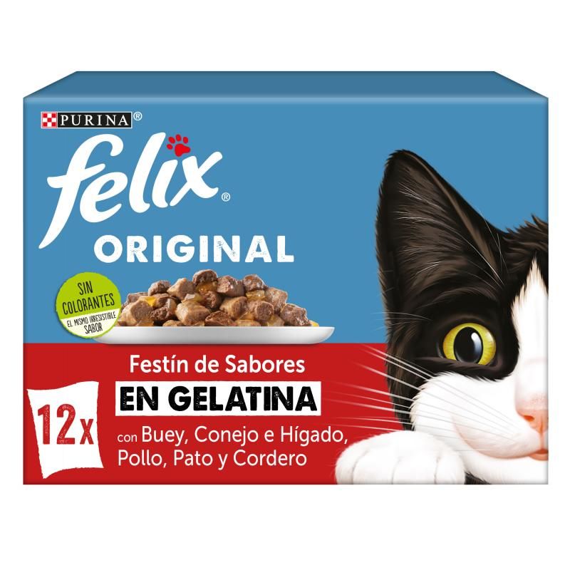Felix Selección de Carnes en Gelatina Pollo y Buey