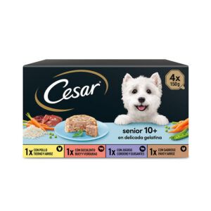 Cesar Comida Húmeda para Perros Senior - 4 x 150gr