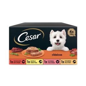Cesar Recetas Clásicas Tarrinas en Salsa para Perros