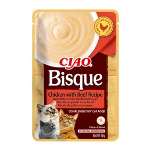 Churu Bisque Pollo con Buey Sobres para Gatos 12x40gr