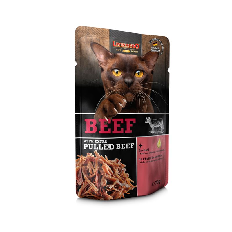 Leonardo Ternera Extra Pulled Beef con Tiras 16 Sobres x 70 gr