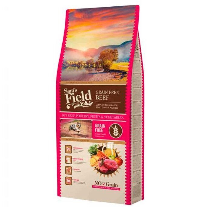 Sam's Field Adult Grain Free Ternera Pienso para Perros