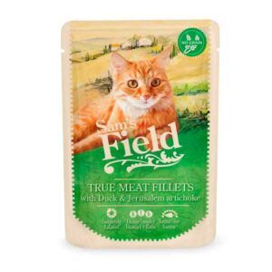 Sam’s Field Filetes de Pato y Alcarchofa Sobres para Gatos