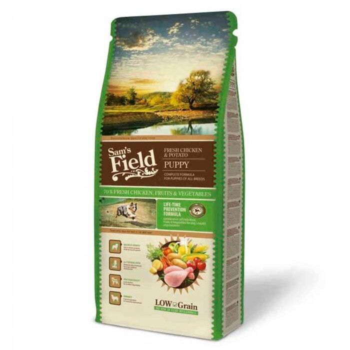 Sam's Field Puppy con Pollo Fresco Y Patata Pienso para Perros