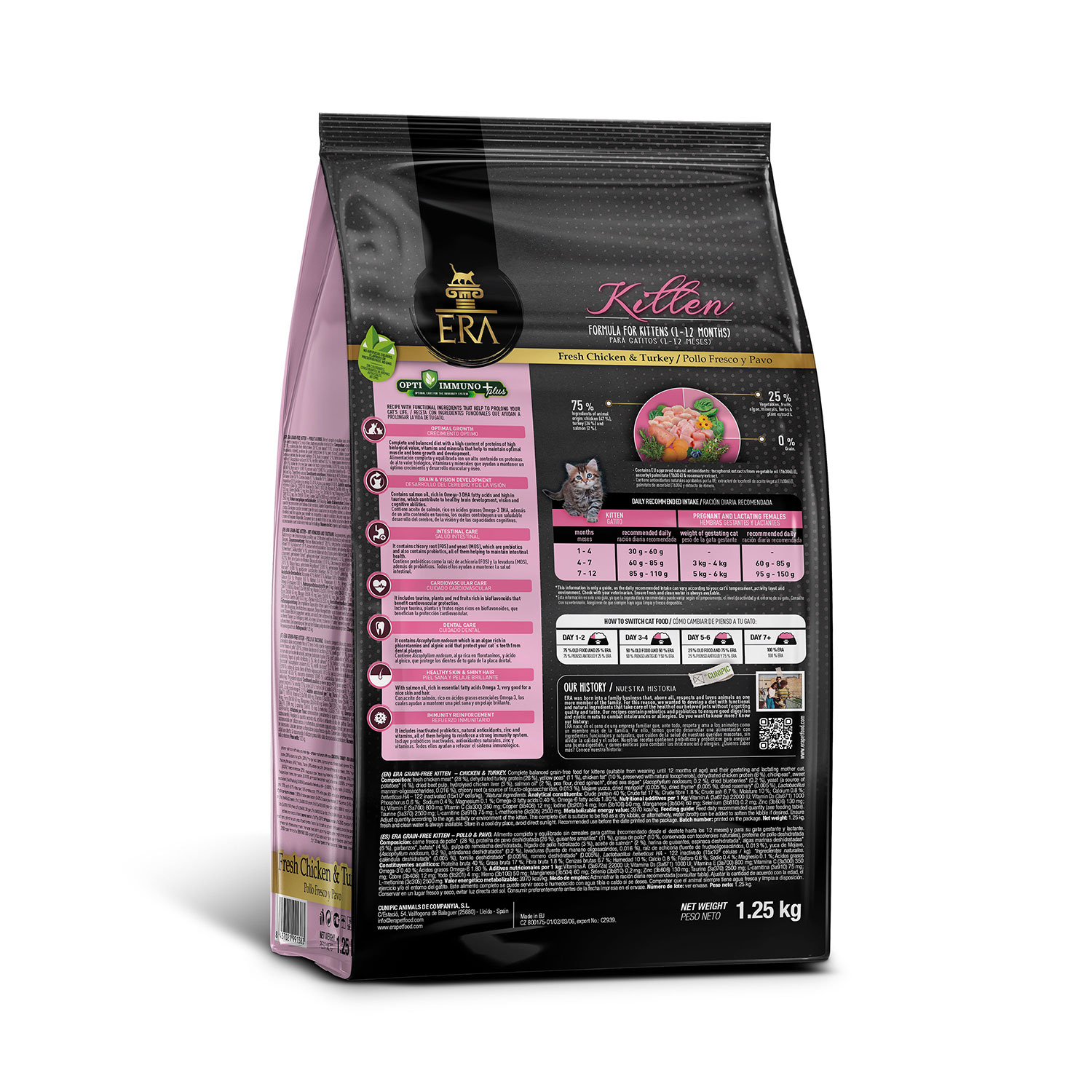ERA Grain Free Kitten Pollo Y Pavo Para Gatitos - Imagen 2