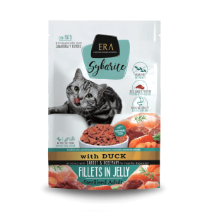 Era Sybarite Pato con Zanahoria y Romero Gatos Esterilizados