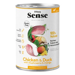 Dibaq Sense Grain Free Pollo y Pato Latas para Perros