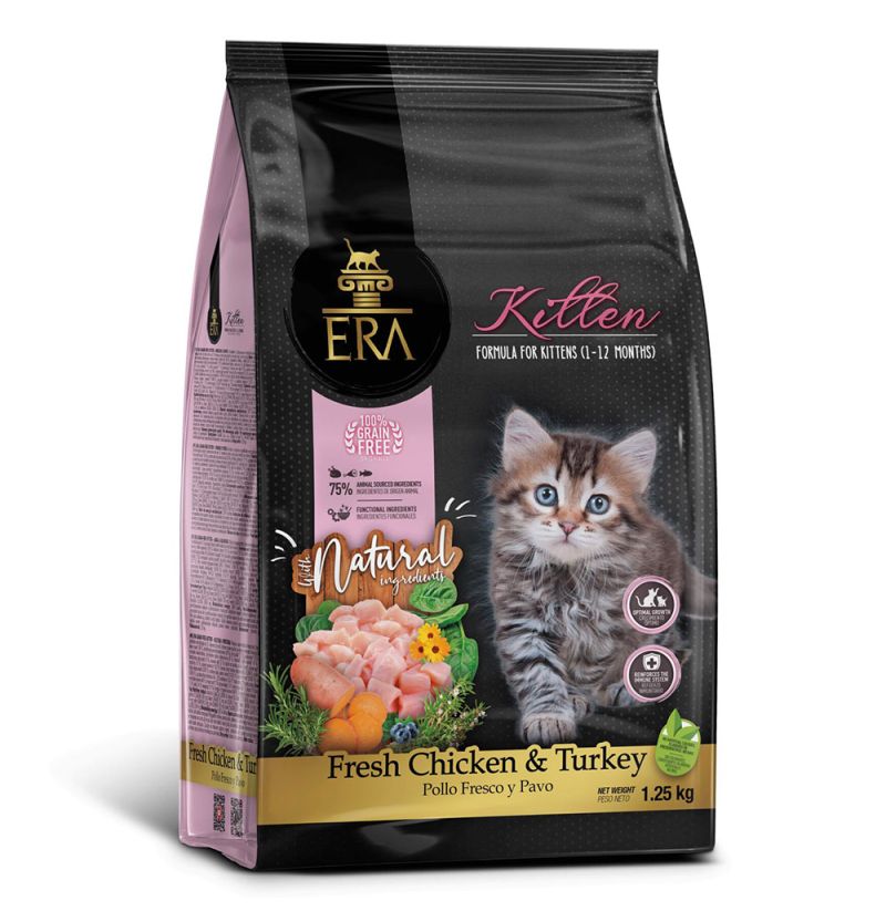 Era Grain Free Kitten Pollo Y Pavo Para Gatitos
