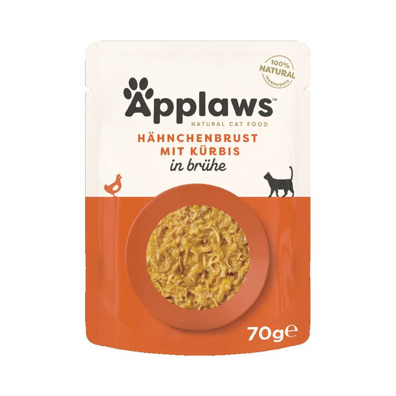 Applaws Sobres De Pollo y Calabaza Para Gatos 12 x 70gr