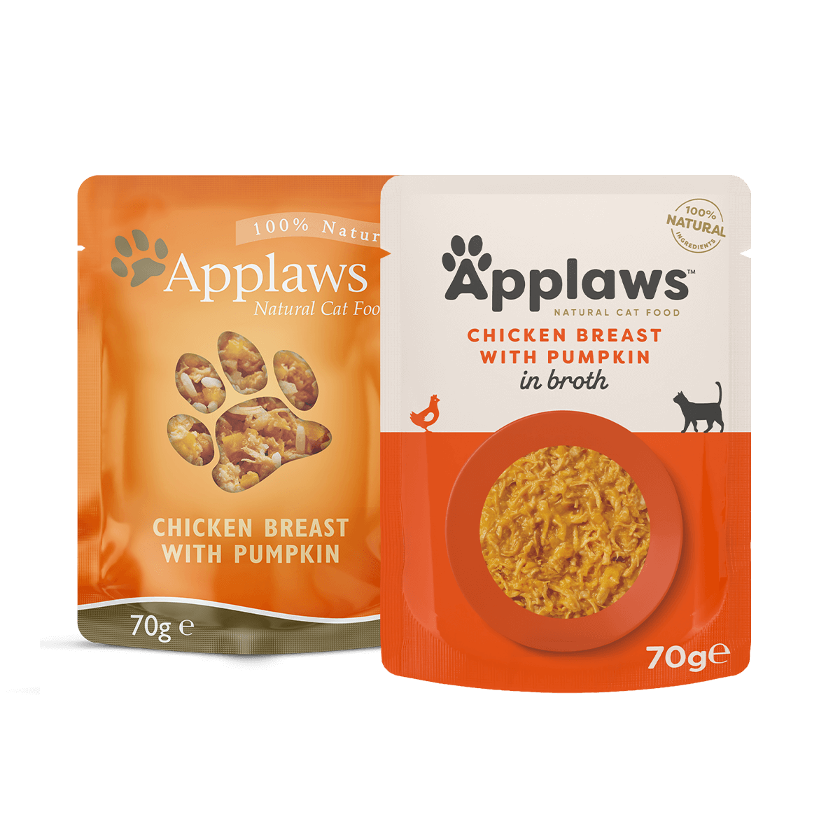 Applaws Sobres De Pollo y Calabaza Para Gatos 12 x 70gr