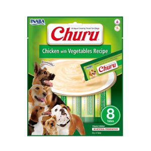 Inaba Churu Dog Snacks Receta de Pollo y Vegetales 8 x 20gr