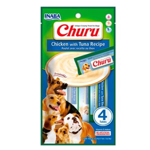 Churu Dog Receta de Pollo y Atún Snacks para Perros 4 x 12gr