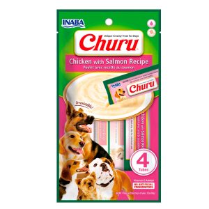 Churu Dog Receta de Pollo y Salmón Snacks para Perros 4 x 12gr