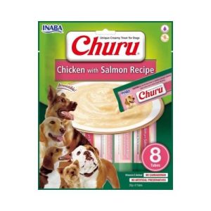 Inaba Churu Dog Snacks Receta de Pollo y Salmón 8 x 20gr