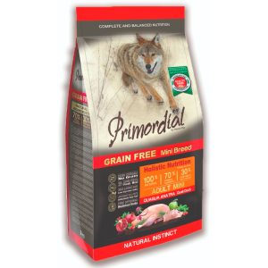 Primordial Adulto Mini Pato y Codorniz Pienso para Perros