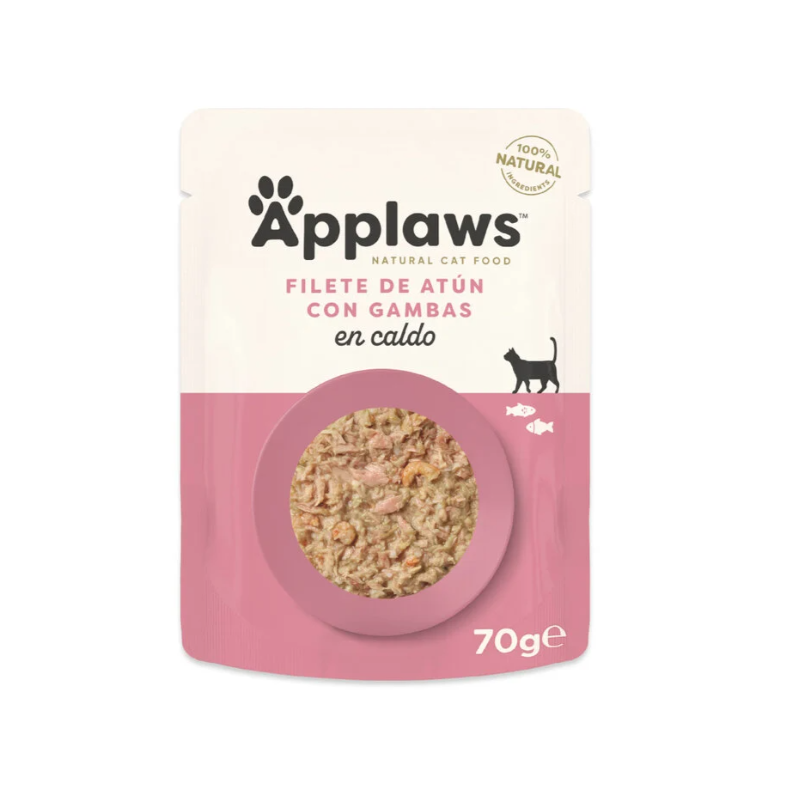 Applaws Sobre de Atún y Gambas del Pacífico para Gatos 12x70gr - Imagen 2