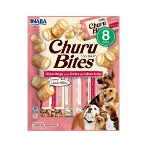 Inaba Churu Dog Bites Snacks Pollo y Salmón para Perros 8 x 12gr