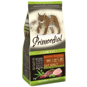 Primordial Pienso para Gato Adulto Pato y Pavo