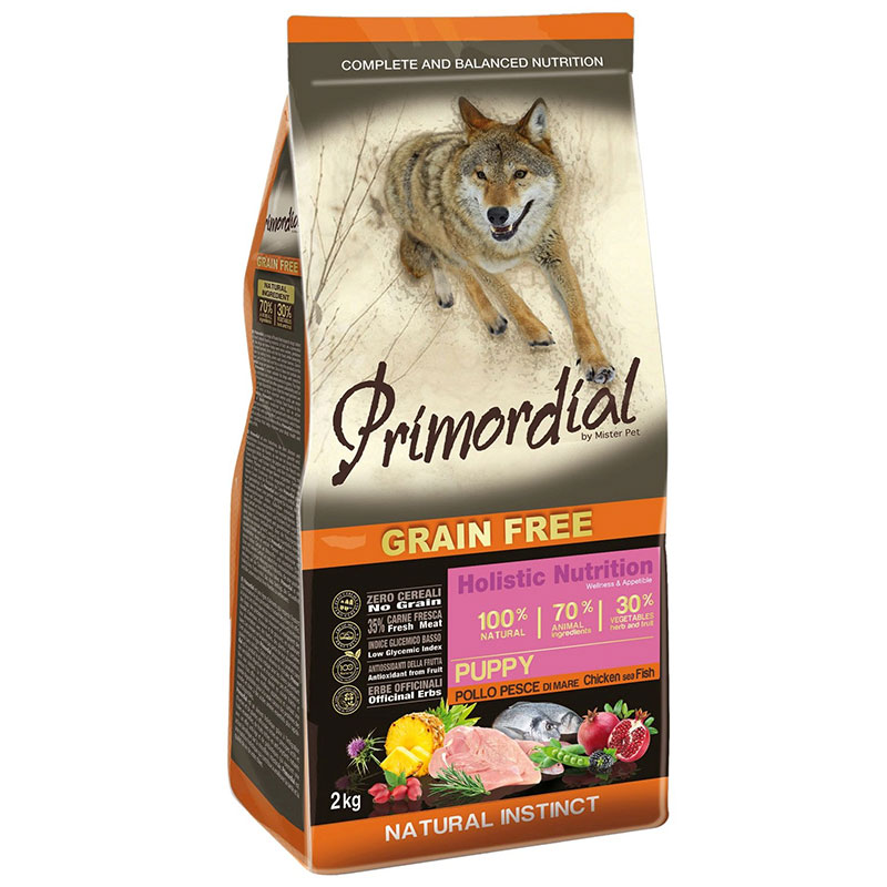 Primordial Puppy Pollo y Pescado Pienso para Perros