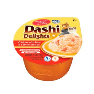 Churu Dashi Delights Pollo con Atún y Salmón (6x70gr)