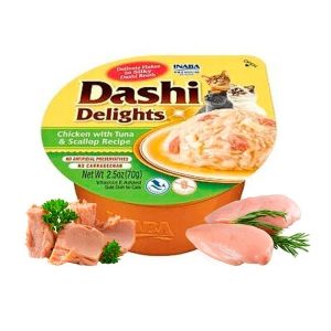 Churu Dashi Delights Pollo con Atún y Vieira (6x70gr)