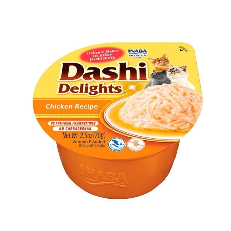 Churu Dashi Delights de Pollo para Gatos (6x70gr)