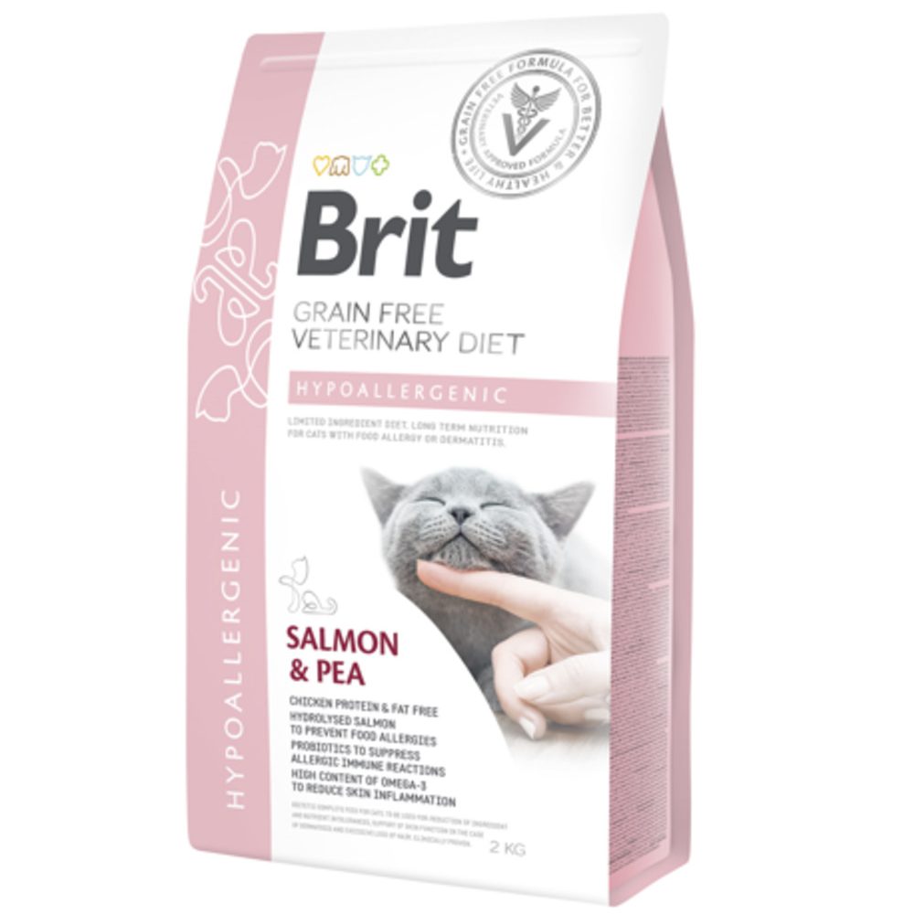 Brit Veterinary Diet Grain Free Hypoallergenic Pienso para Gatos