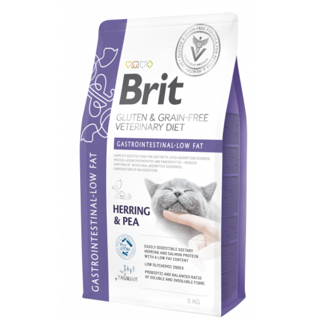 Brit Veterinary Diet Grain Free Gastrointestinal Low Fat Gatos