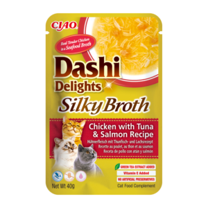 Churu Dashi Delights Silky Broth Pollo Atún y Salmón 12 x 40gr