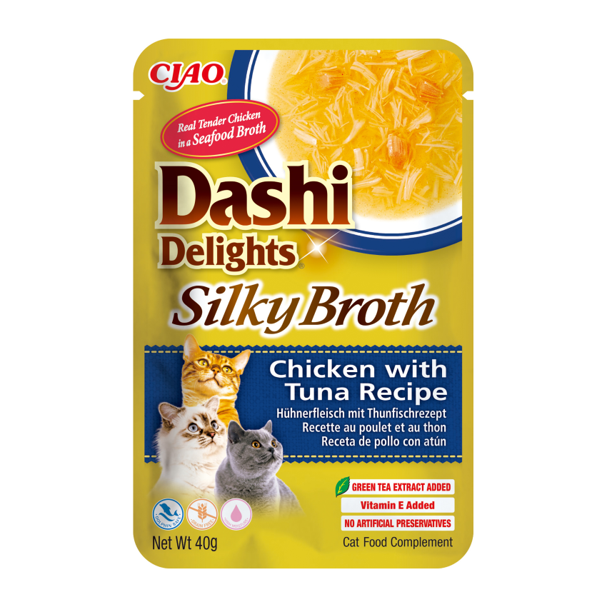 Churu Dashi Delights Silky Broth Pollo y Atún 12 x 40gr