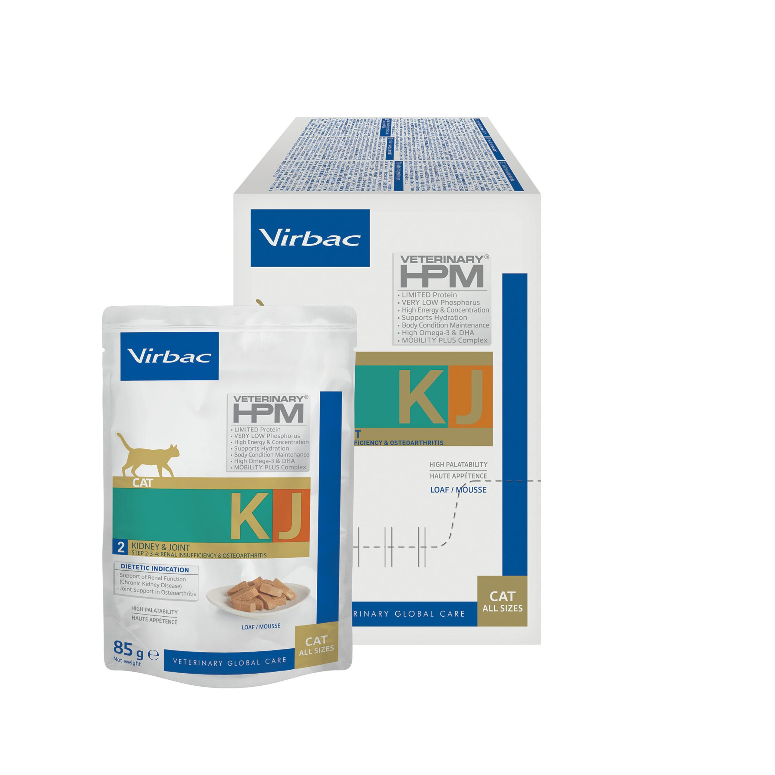 Virbac Veterinary HPM KJ2 Sobres Comida Húmeda para Gatos