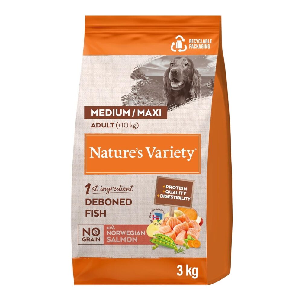 Nature's Variety No Grain Medium/Maxi Adult con Salmón - Imagen 2