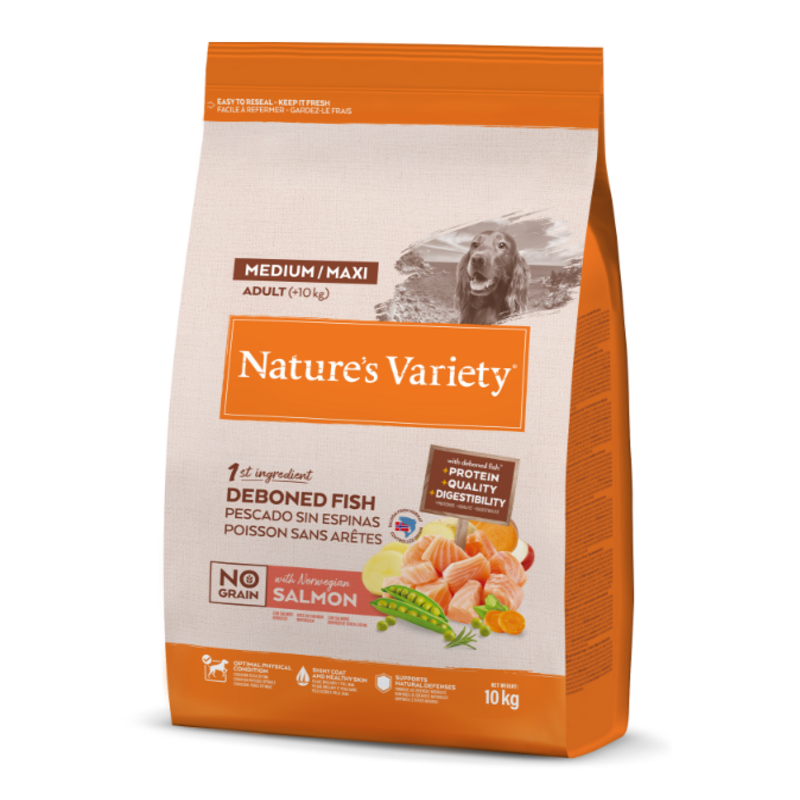 Nature's Variety No Grain Medium/Maxi Adult con Salmón