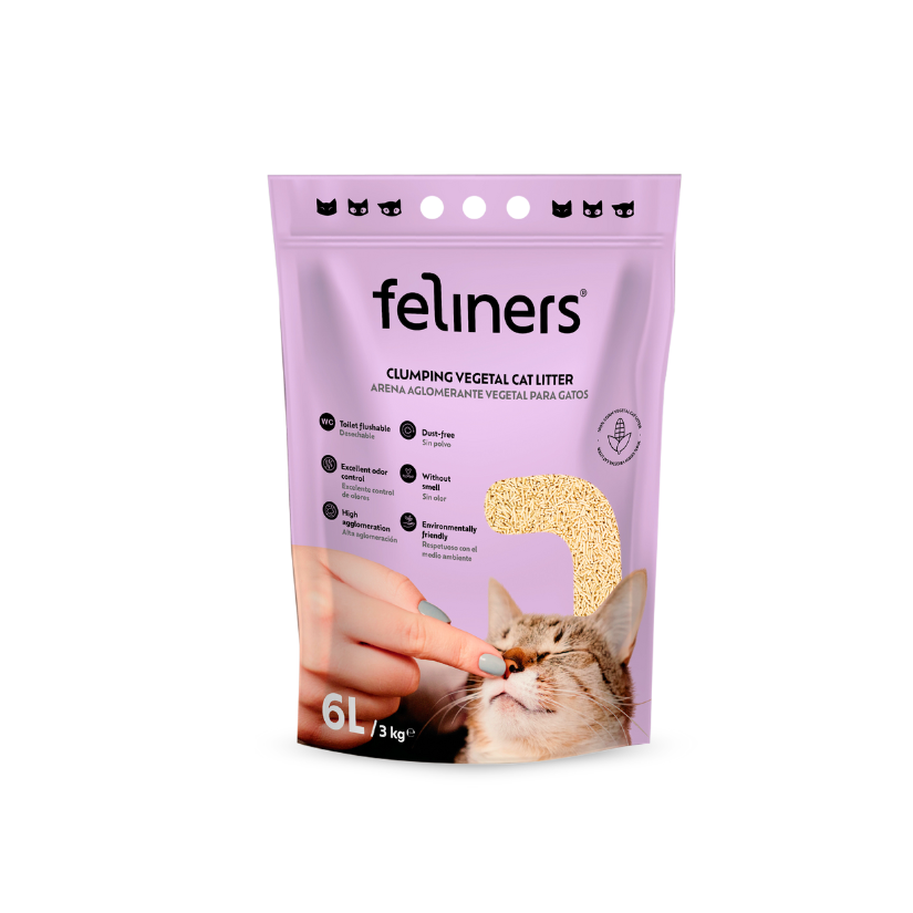 Feliners Arena Vegetal de Maíz para Gatos - Imagen 2