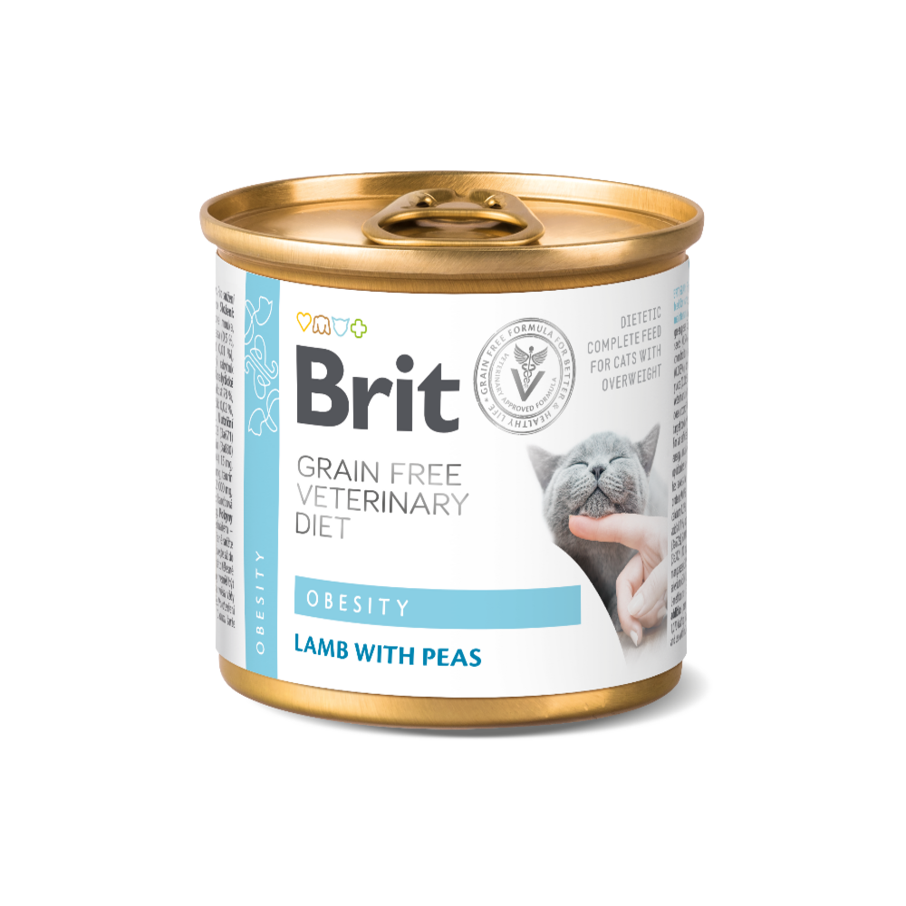 Brit Veterinary Diet Obesity Latas para Gatos (6 x 200gr)