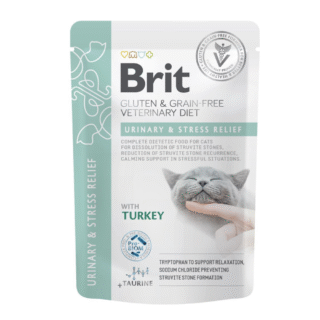 Brit Veterinary Diet Urinary & Stress Relief (12 x 85gr)