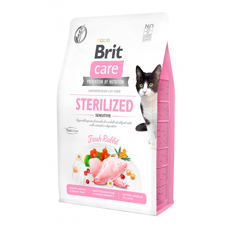 Brit Care Grain Free Sensitive Pienso para Gatos Esterilizados