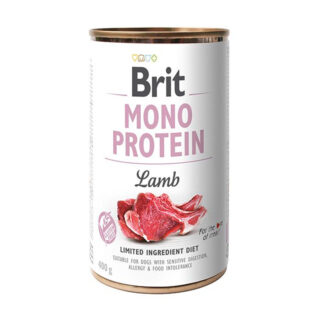Brit Mono Protein Latas de Cordero Para Perros - 6 x 400gr