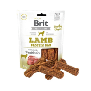 Brit Jerky Snack de Cordero Protein Bar para Perros