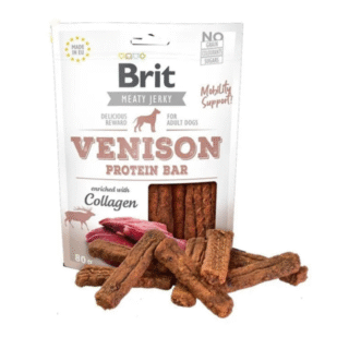 Brit Jerky Snack Protein Bar de Venado para Perros
